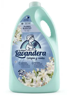 LAVANDERA Гель для стирки универсальный парфюмированный Flores Blancas. Испания