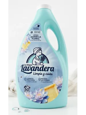 LAVANDERA Гель для стирки универсальный парфюмированный Flores Blancas. Испания