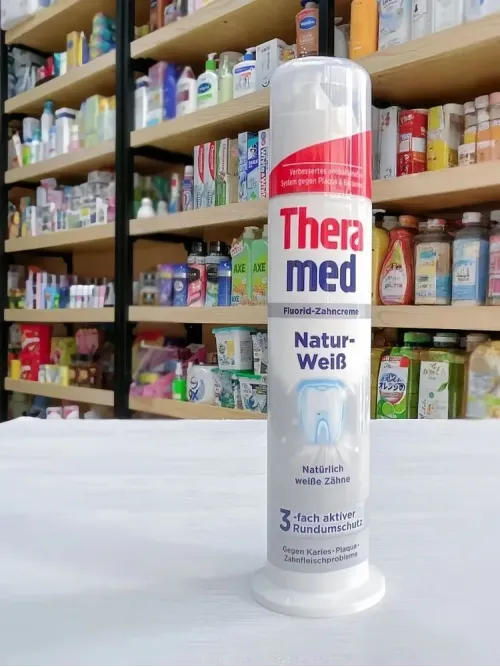Зубная паста Theramed Natur-weib, с дозатором,100 мл, Германия