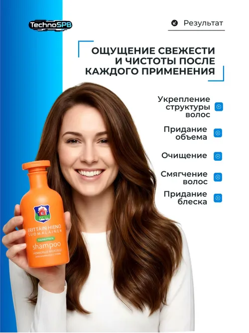 Erittain Hieno Suomalainen Шампунь для волос, 300 мл 