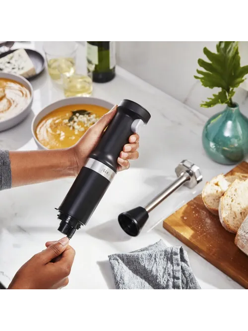 Беспроводной погружной блендер KitchenAid, серебряный медальон, 5KHBBV83EMS
