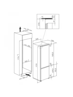 Холодильник KitchenAid, KCBDR 18600/1