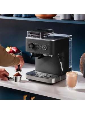 Полуавтоматическая эспрессо-машина KitchenAid 5KES6551EBK, черный чугун