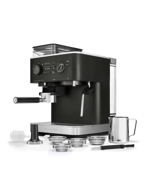 Полуавтоматическая эспрессо-машина KitchenAid 5KES6551EBK, черный чугун