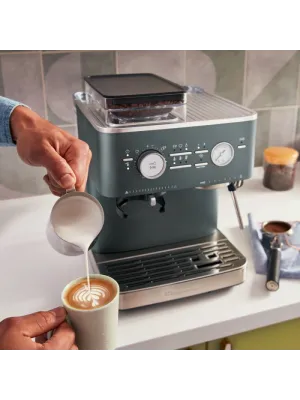 Полуавтоматическая эспрессо-машина KitchenAid 5KES6551EJP, темно-зеленый