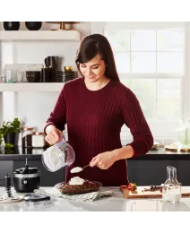 Беспроводной мини-комбайн KitchenAid 1.2 Л, матовый черный, 5KFCB519EBM