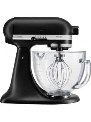 Планетарный миксер KITCHENAID ARTISAN 4.8 Л, матовый черный, 5KSM156EBM