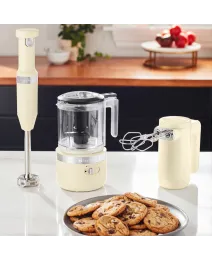 Беспроводной ручной миксер KitchenAid, кремовый, 5KHMB732EAC