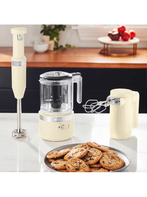 Беспроводной ручной миксер KitchenAid, кремовый, 5KHMB732EAC