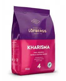 Кофе в зернах Lofbergs Crema (арабика, средне-темная обжарка) 1 кг. Швеция 